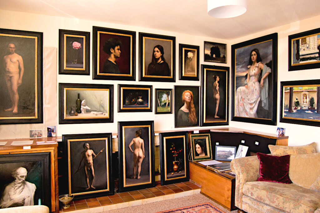 A collection of Emily Macduff oil paintings